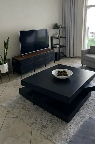 Modern Coffee Table – Black Minimal Design