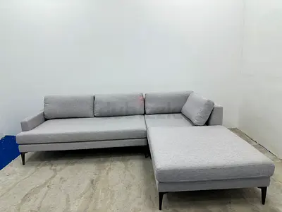 Same like new condition west elm sofa with footstool