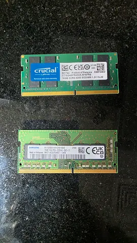 2x 16 GB DDR4 RAM