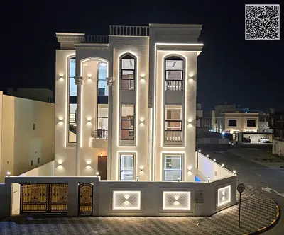 فيلا تصميم ملكى للبيع فى عجمان/مسبح وحديقه/شامل كل شئ