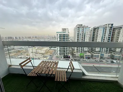 Aed 45k ^STUDIO^ Ready to Move- Balcony+Chiller Free- Azizi Star