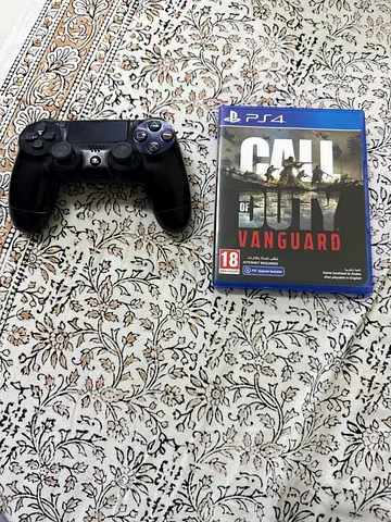 My PS4 DualShock 4 controller + Call of Duty: Vanguard (used, working)