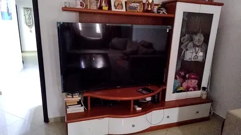 Television stand with cupboard