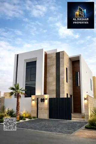 Villa for sale in Al-Hilwa 2 | Ground floor + First floor + Roof | Central air conditioning and luxury finishing including electricity, water and air