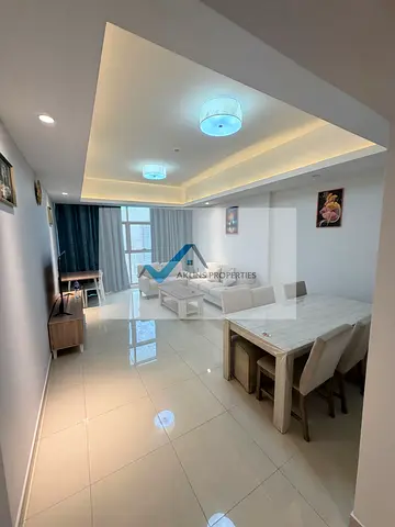 أكبر شقة فاخرة بإطلالة مفتوحة مكونة من غرفتي نوم وصالة في أبراج جلفا | مرافق مميزة