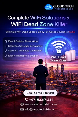 Cloud Tech WiFi Dead Zone Killer Promotional Poster/Banner - Complete WiFi Solutions