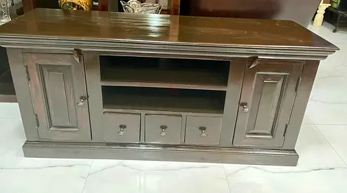 Marina solid wood tv unit