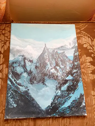 Mountain Canvas Painting 30x50 cm
