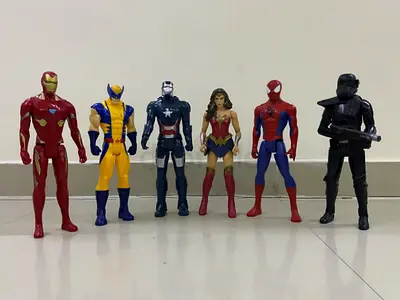 My set of 6 superhero action figures (Marvel  DC mix)