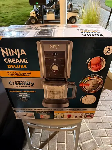 Ninja CREAMi Deluxe 10-in-1 Ice Cream  Frozen Drink Maker (NC501) （Brand New – Sealed in Box ）