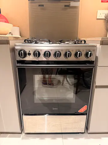 Full Gas Cooking Range with 4 Burners, Automatic Ignition  Safety, Cast Iron Pan Support, Stainless