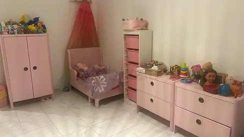 IKEA Pink Kids Bed With Mattress
