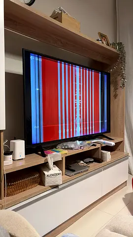 Hisense  LED TV UHD Android 55”. Issue with color distortion defective TC board. No physical damage