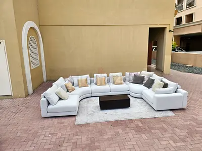 U shape Chattlesmore olta modular sofa with Coffee table