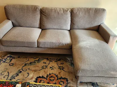 L shaped detachable and used a seat sofa set 3 seats plus can be turned L.shape