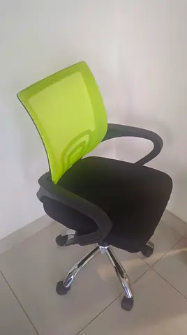 My green mesh ergonomic office chair — good condition