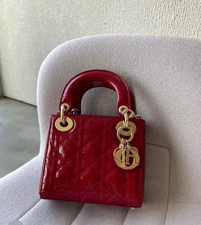 Original Lady Dior cherry Red Lady Diana choice| check it In person first we bring it to you