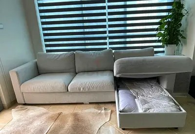 IKEA vimle L Shape Sofa Bed Beige Excellent condition