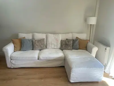 Ikea gronlid L shape sofa bed with mattress