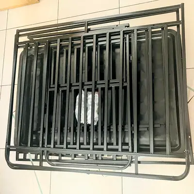 🐶 Brand New Large Dog Crate with Wheels – Strong  Spacious 🐾