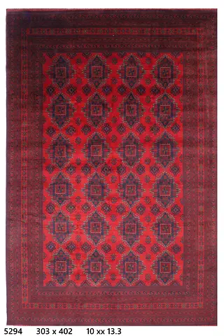 3x4m | 302x402cm afghan khal mamadi red carpet rug living room rug carpet bedroom carpet
