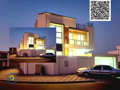 Corner villa with 6 rooms and a roof in Al Yasmin, strategically located in one of the city's most prestigious neighborhoods.