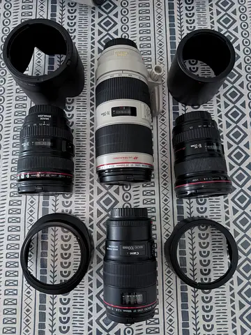 Canon L Lens Kit (16-35, 24-105, 70-200, 100 Macro)