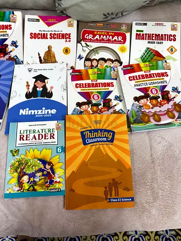 Nims Grade 6 school books set — Maths, Science, Grammar, Literature  Social Science