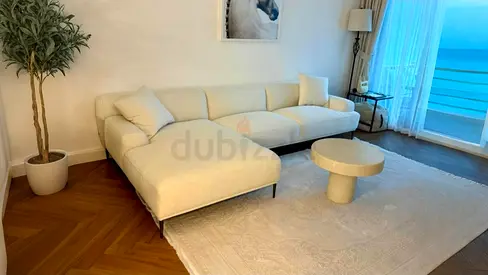 The Lóóm Collection L Shape Sofa Beige Good condition