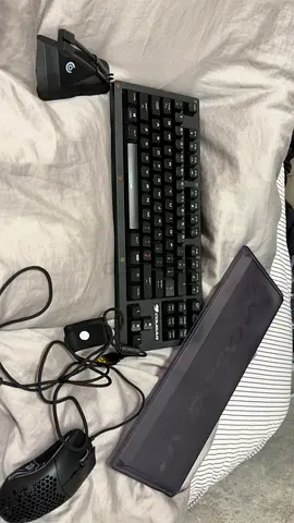 My TKL mechanical keyboard , mouse and bungee - used