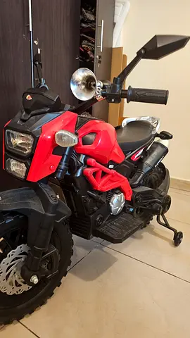 Red/Black Electric Ride-On Motorbike - Used, Working