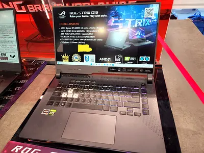 ASUS ROG Strix G15 gaming laptop — AMD CPU  NVIDIA RTX graphics (UPGRADEABLE)