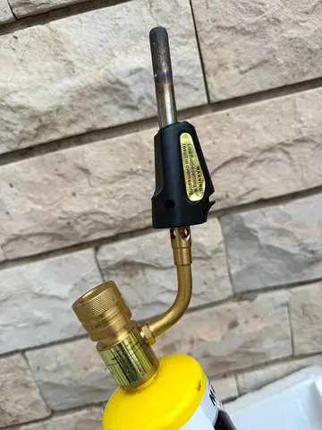 Handheld propane torch burner with canister (used)