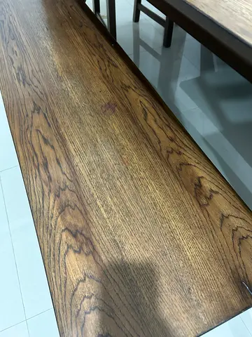 Vintage table marina style with benches