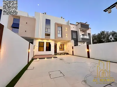 Villa for sale, including registration and ownership fees, on the main street, ready to move in, in one of Ajman's most prestigious areas. Freehold ow