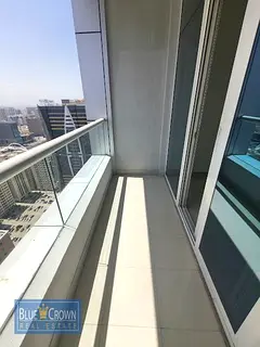 Luxury 1BR, Balcony, 2 Toilet Gym Pool 43k