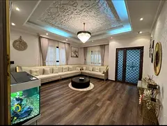 Enjoy luxury at Al Rawda 3 Villa Ajman, a corner villa 5BR, pool, electricity, water, and AC