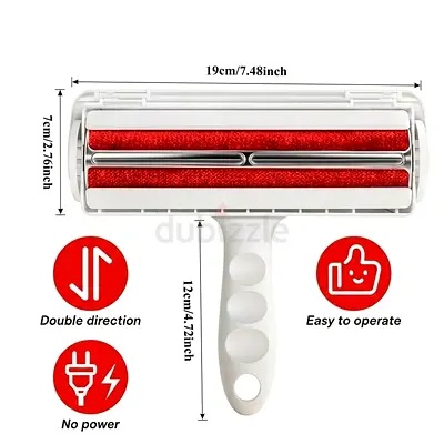 Cat/Dog Hair Removal Roller - A Snag-Free Grooming Tool for Fabrics, Ideal for Clothing, Furn