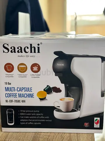 Saachi Multi-Capsule Coffee Machine and Coffee Grinder for Sale