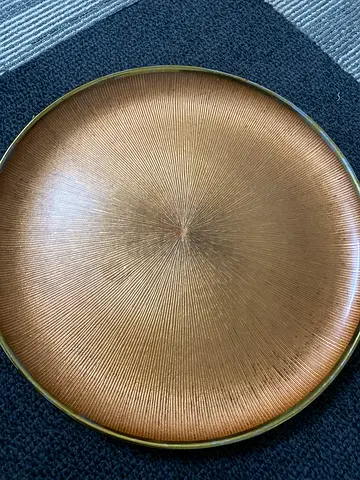 Decorative Round Gold Plate