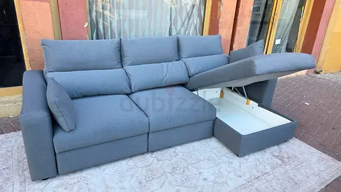 Ikea eskilstuna L shape sofa under storage