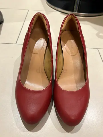 Hush Puppies Red Leather Heels