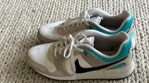 My UK8/US9 Nike Air white  teal sneakers (pre-owned)
