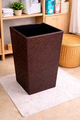 My Tall Woven Laundry Hamper with Removable Liner - Brown