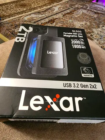 Lexar SL500M 2TB External SSD with Magnetic Set, USB 3.2 Gen2x2 Portable SSD, up to 2000MB/s Read