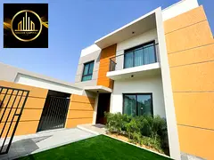 A distinctive townhouse in Al Amerah, Ajman, boasting a prestigious location