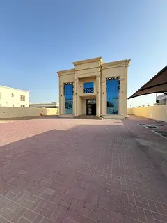 5 master villa in Al Rahmaniya 2 floors large plot majlis &amp; hall AED 150,000 yearly parking exte