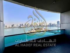Direct Balcony View of Khalid Lagoon — Luxury Hotel-Style Apartment with Rare Specifications in th