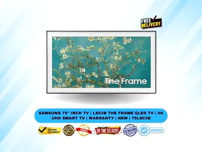 Samsung 75 Inch TV | LS03B The Frame QLED TV | 4K UHD Smart TV | Warranty | New | 75LS03B