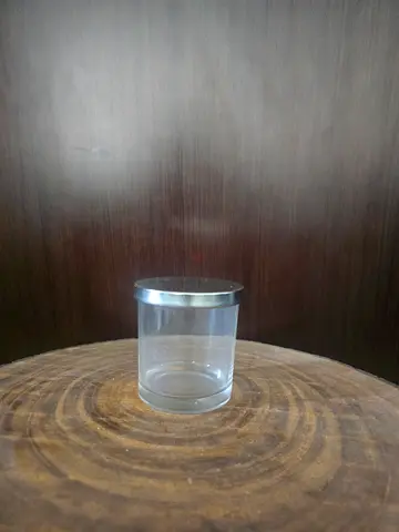 40 Silver Lid - Glass Candle Holder